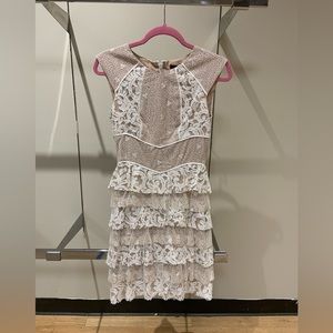 BCBG Lace Ruffle Dress